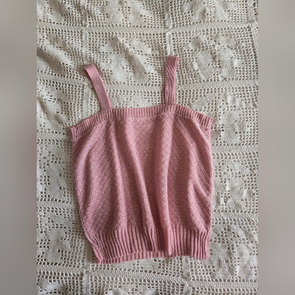 Pink Knit Women's Top